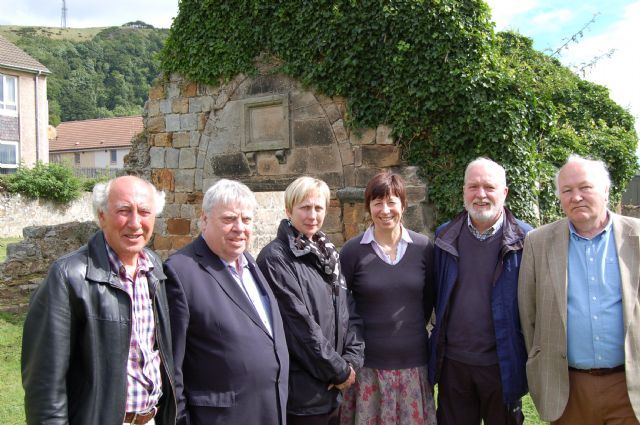 The Working Group.L-R Ian Archibald, George Kay, Liz Murphy (Fife Council Bereavement Services, Fiona, John Burnett, George McLauchlan. The Working Group.L-R Ian Archibald, George Kay, Liz Murphy (Fife Council Bereavement Services, Fiona, John Burnett, George McLauchlan.